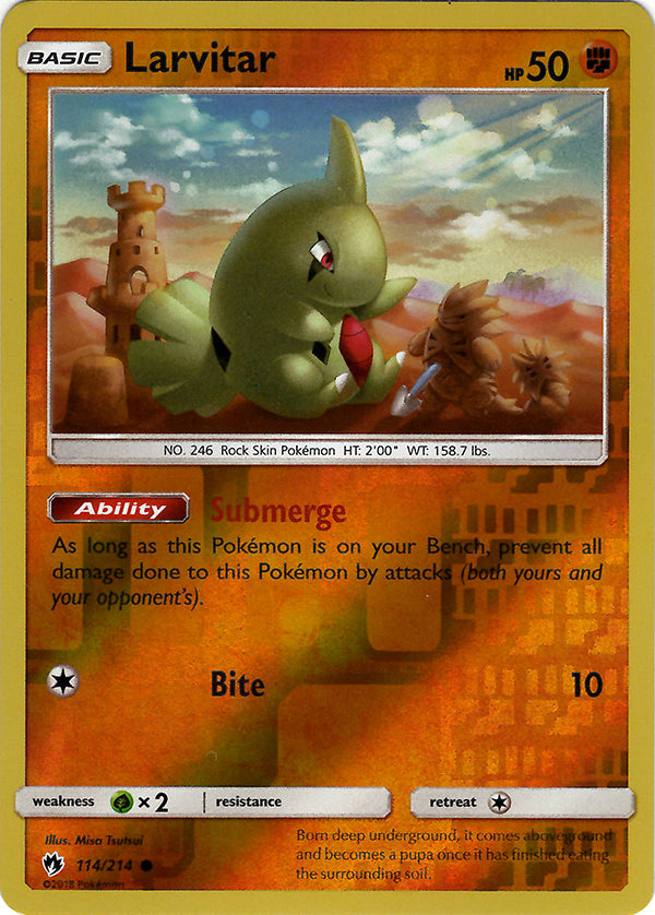 Larvitar (114) (Reverse Holo)
