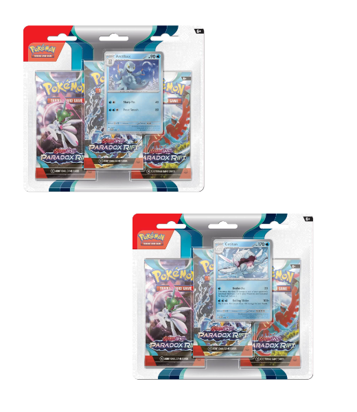Pokémon TCG Paradox Rift Three Booster Blister