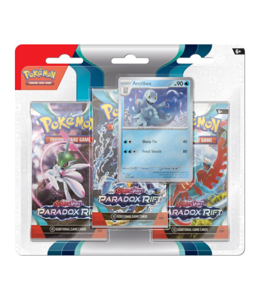 Pokémon TCG Paradox Rift Three Booster Blister