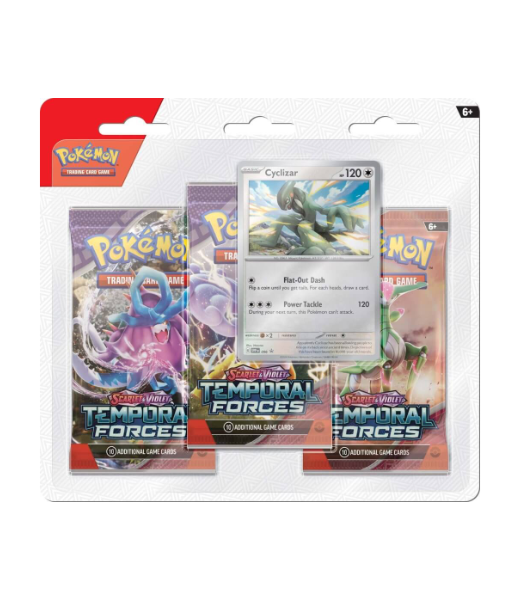 Pokémon TCG Temporal Forces Three Booster Blister