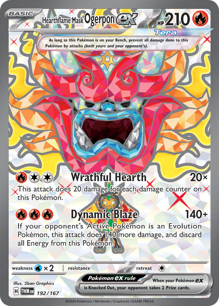 Hearthflame Mask Ogerpon ex (Full Art Ultra Rare)