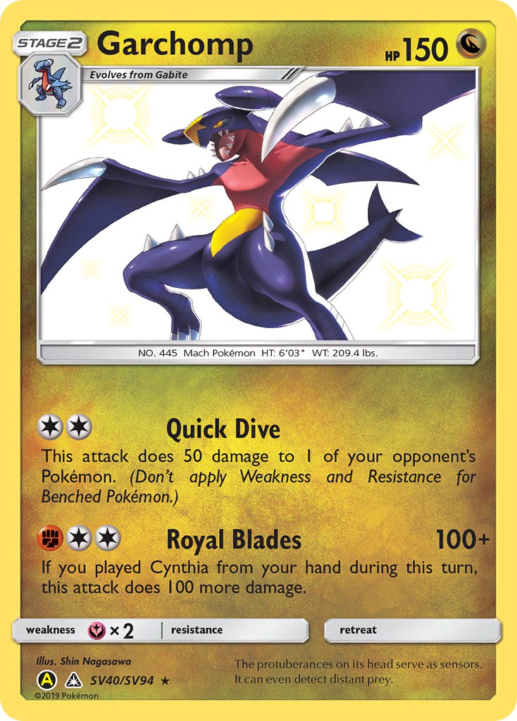 Garchomp (Shiny Holo Rare)