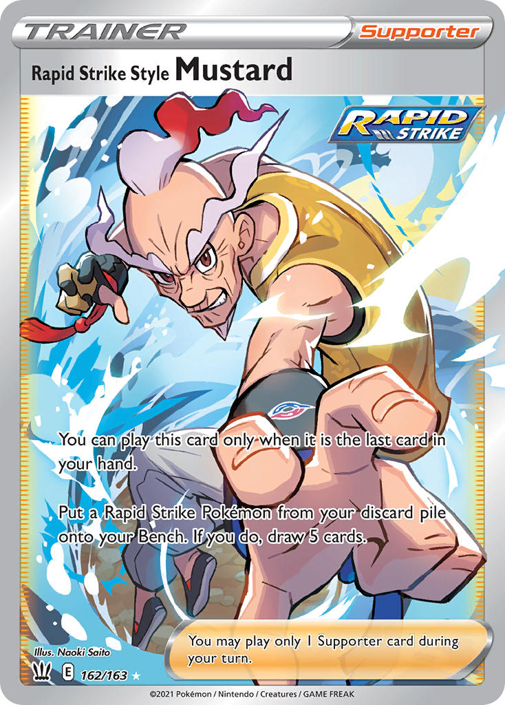 Pokemon TCG-Battle Styles-Rapid Strike Style Mustard (Full Art)-PokeTrader Australia