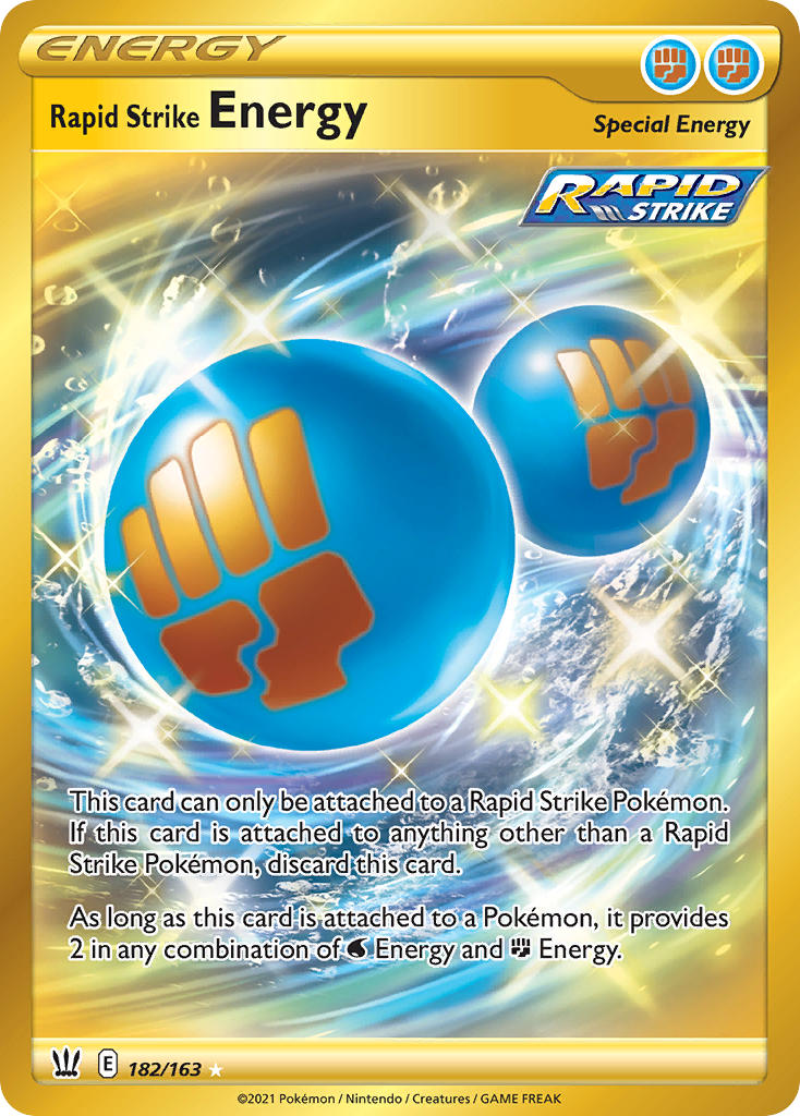 Pokemon TCG-Battle Styles-Rapid Strike Energy (Secret)-PokeTrader Australia