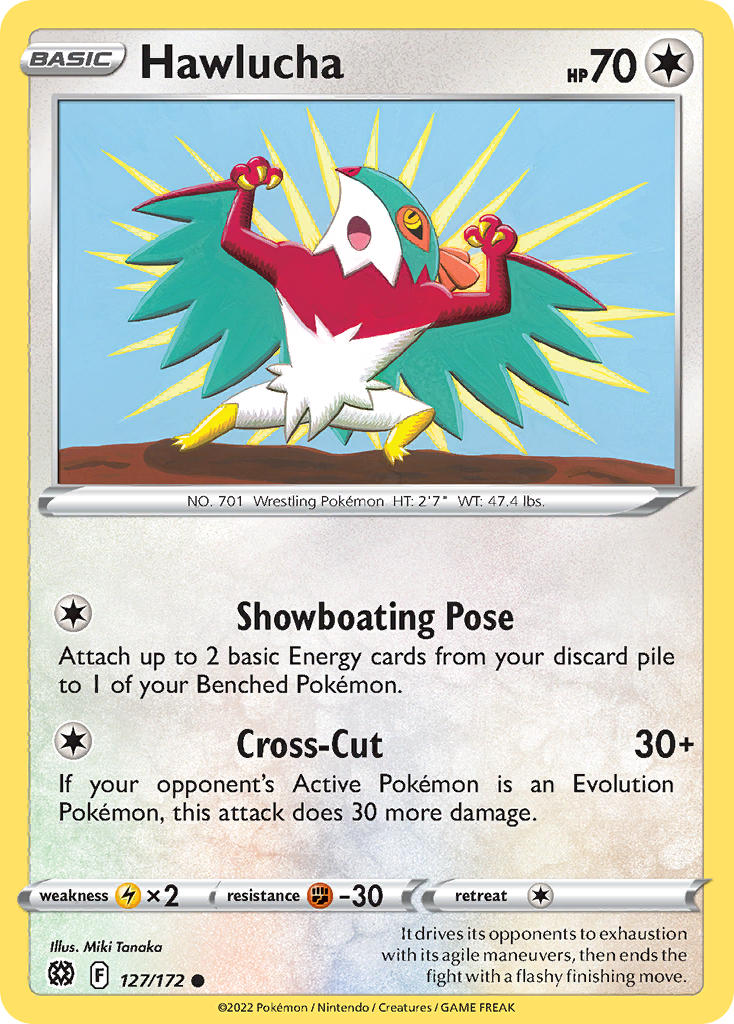 Pokemon-TCG-Brilliant Stars-Hawlucha-PokeTrader Australia
