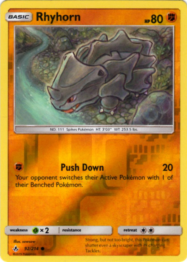 Rhyhorn (Reverse Holo)
