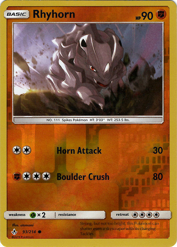 Rhyhorn (93) (Reverse Holo)