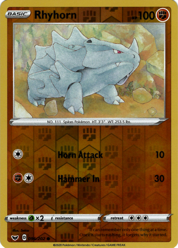 Rhyhorn (Reverse Holo)
