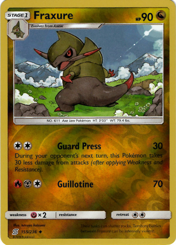 Fraxure (Reverse Holo)