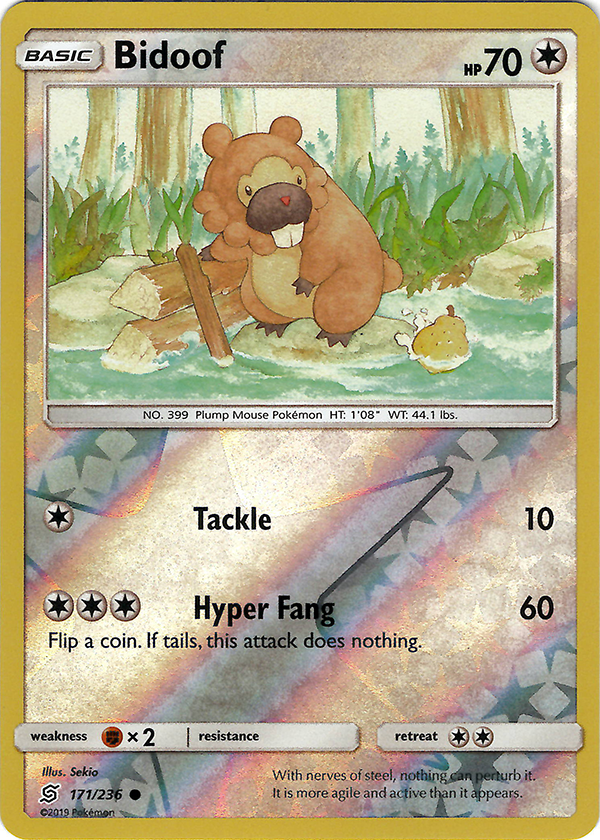 Bidoof (Reverse Holo)