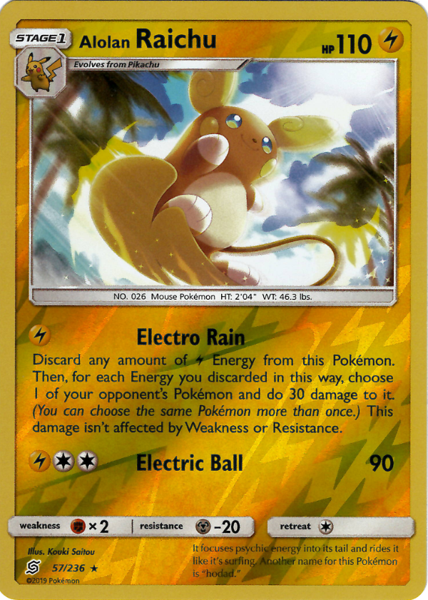 Alolan Raichu (Reverse Holo)