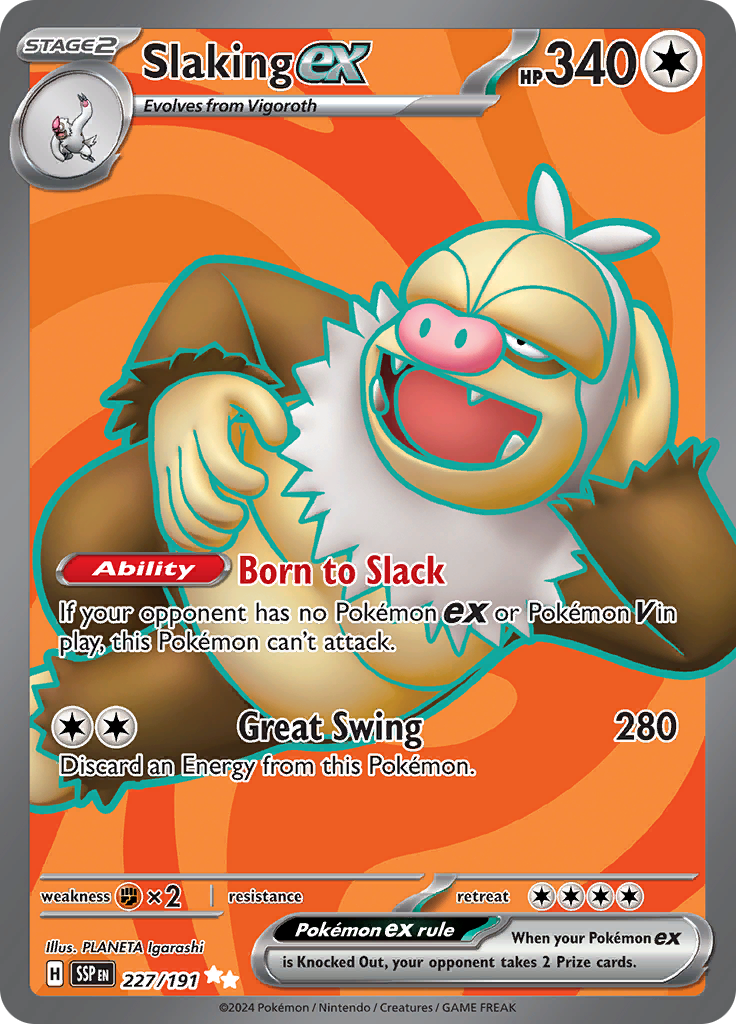 Slaking ex (Full Art Ultra Rare)