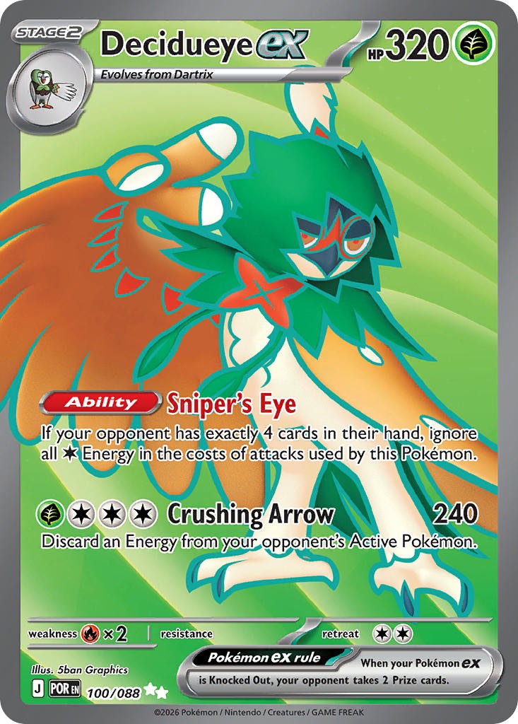 Decidueye ex (Full Art Ultra Rare)