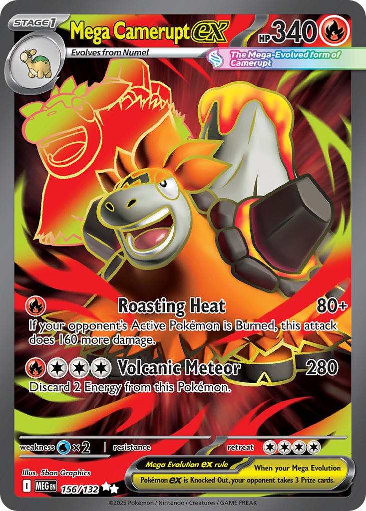 Mega Camerupt ex (Full Art Ultra Rare)