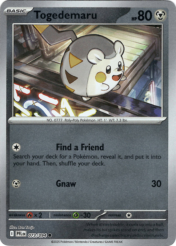 Togedemaru (Reverse Holo)