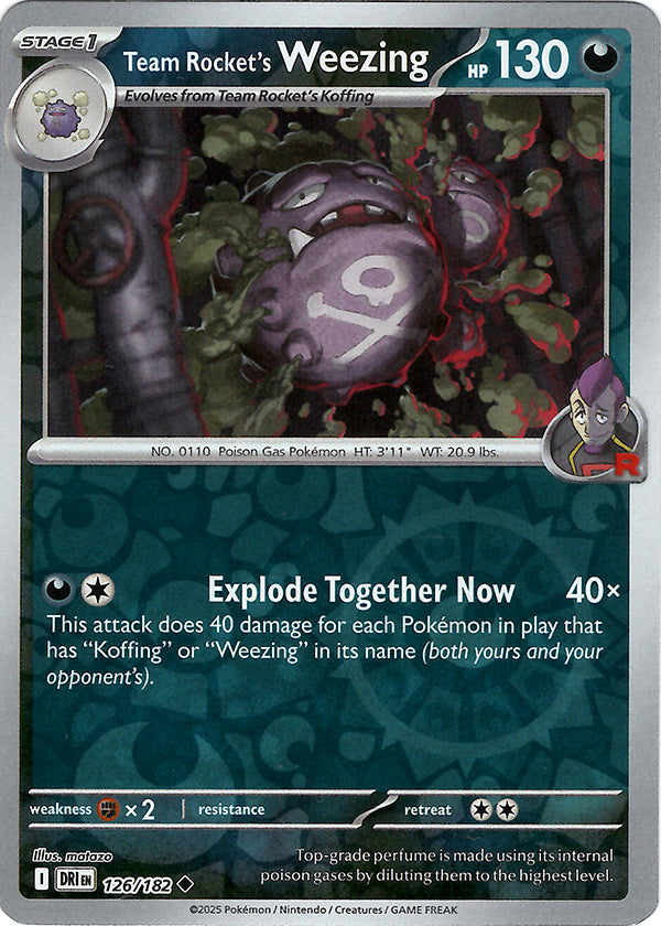 Team Rocket's Weezing (Reverse Holo)