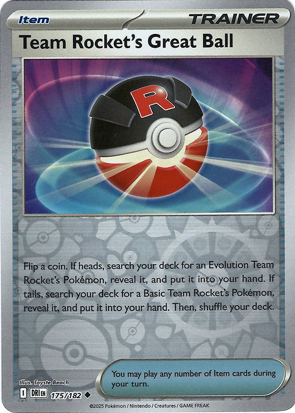 Team Rocket's Great Ball (Reverse Holo)