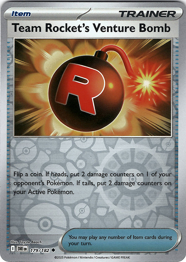 Team Rocket's Venture Bomb (Reverse Holo)