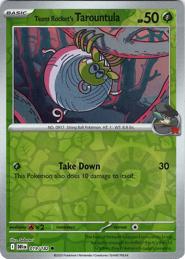 Team Rocket's Tarountula (Reverse Holo)
