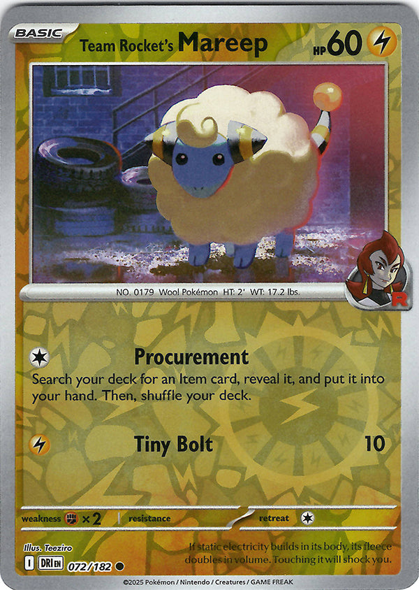 Team Rocket's Mareep (Reverse Holo)