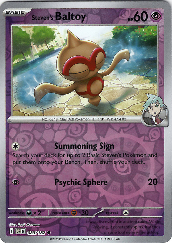 Steven's Baltoy (Reverse Holo)