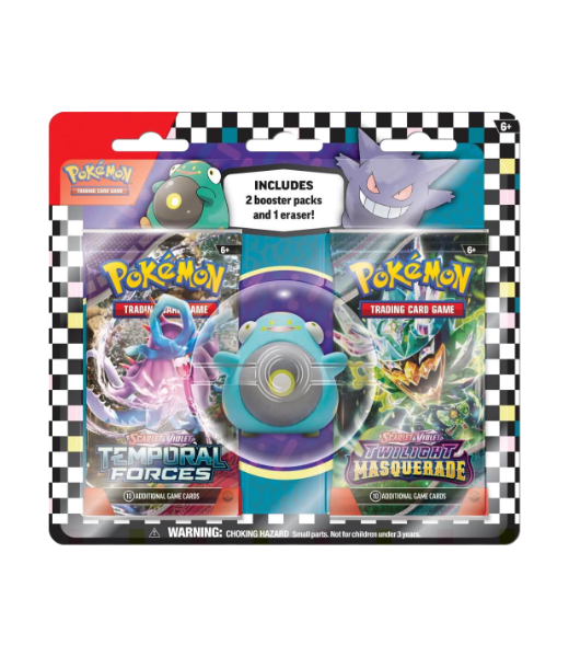 Pokémon TCG: Eraser Blister (Bellibolt or Gengar) [SELECT A PACK]