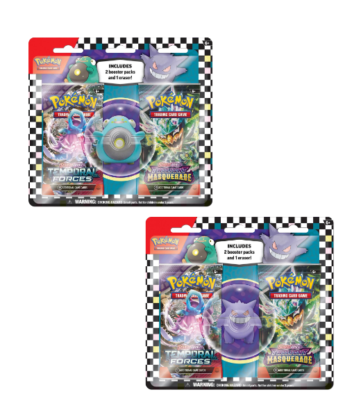 Pokémon TCG: Eraser Blister (Bellibolt or Gengar) [SELECT A PACK]