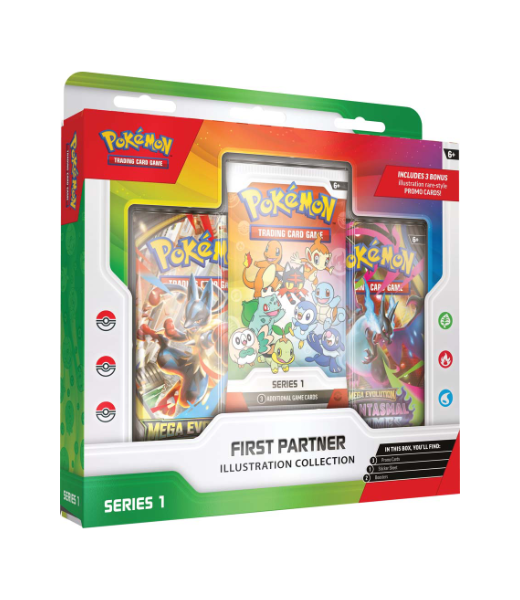 Pokémon TCG: First Partner Illustration Collection — Series 1 [LIMIT 1 PER HOUSEHOLD]
