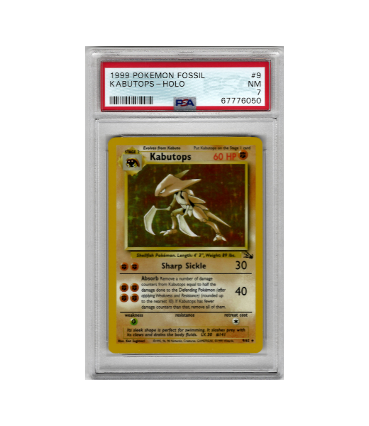 Kabutops - Holo - Fossil - PSA 7