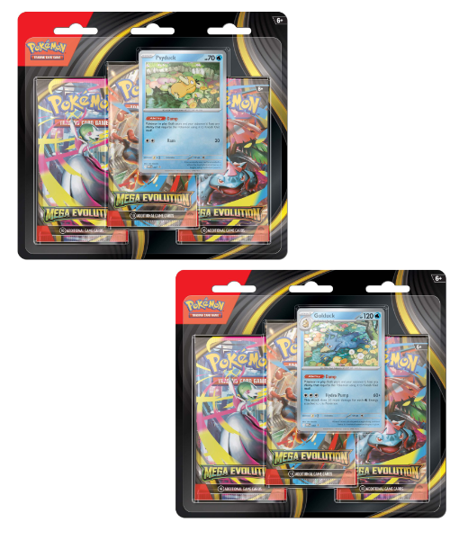 Pokémon TCG: Mega Evolution Three Booster Blister [ONE AT RANDOM]