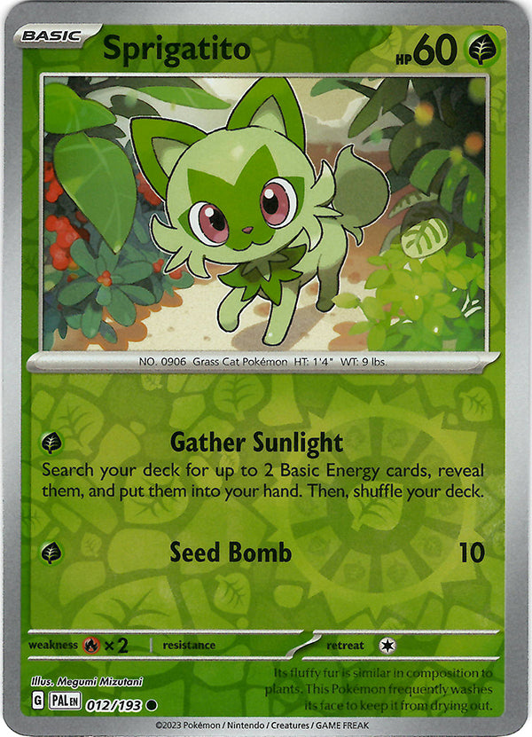Sprigatito (12)  (Reverse Holo)