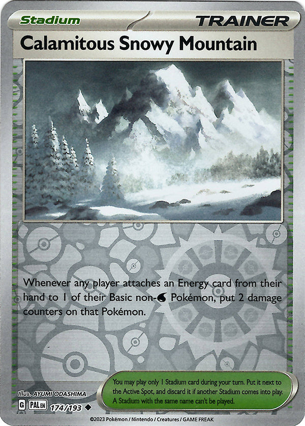Calamitous Snowy Mountain  (Reverse Holo)