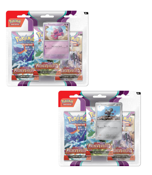 Pokémon TCG: Paldea Evolved Three Booster Blister [ONE BLISTER AT RANDOM]