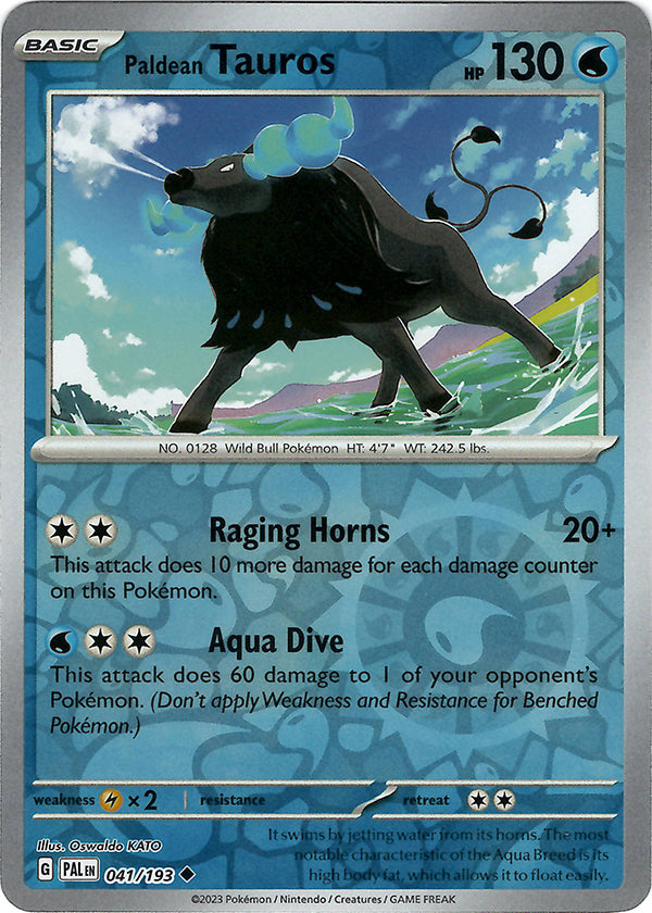 Paldean Tauros (41)  (Reverse Holo)