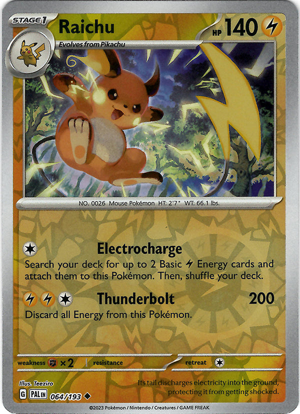 Raichu  (Reverse Holo)