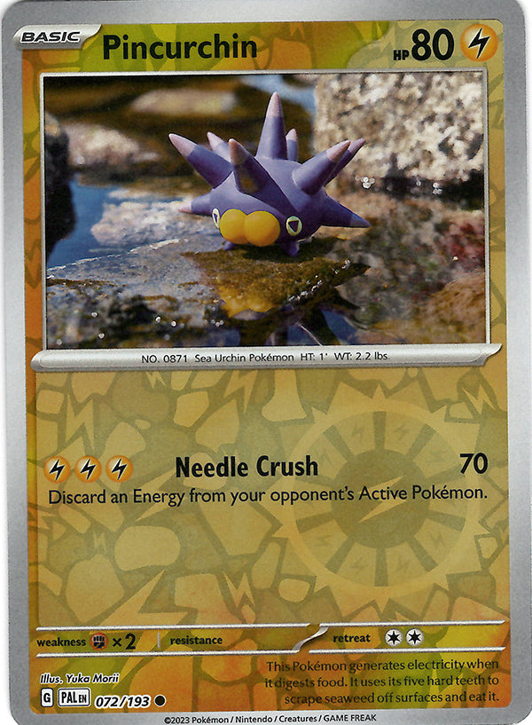 Pincurchin (72)  (Reverse Holo)