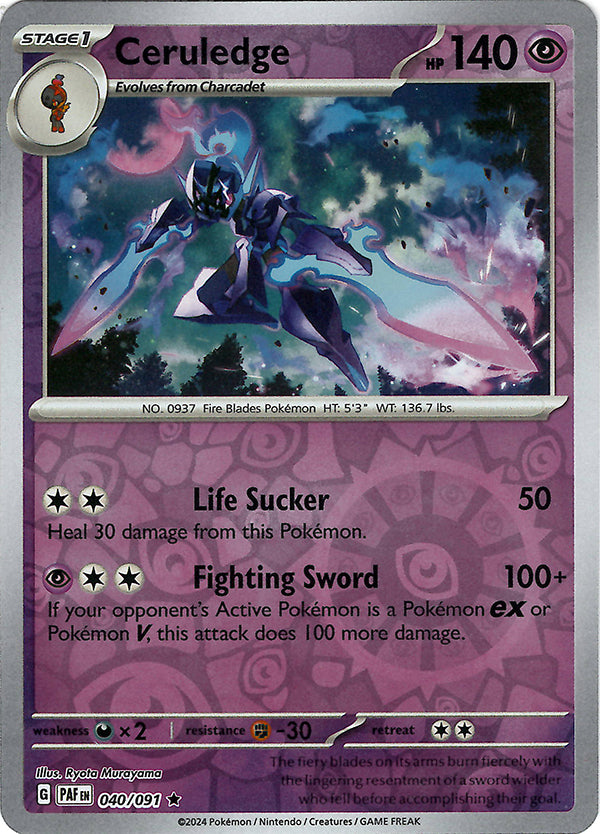 Ceruledge (Reverse Holo)