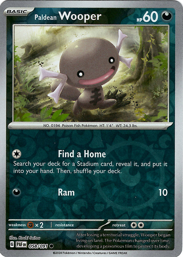 Paldean Wooper (Reverse Holo)