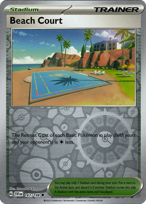 Beach Court (Reverse Holo)