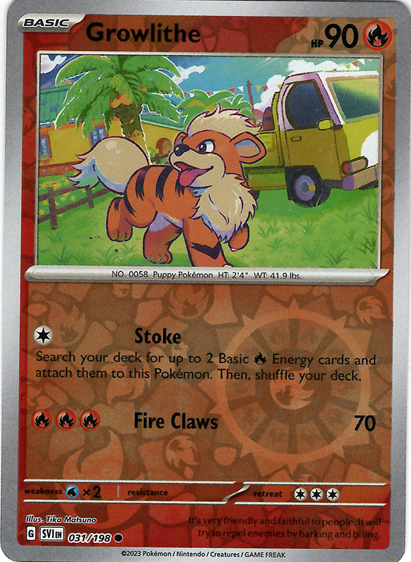 Growlithe (31) (Reverse Holo)