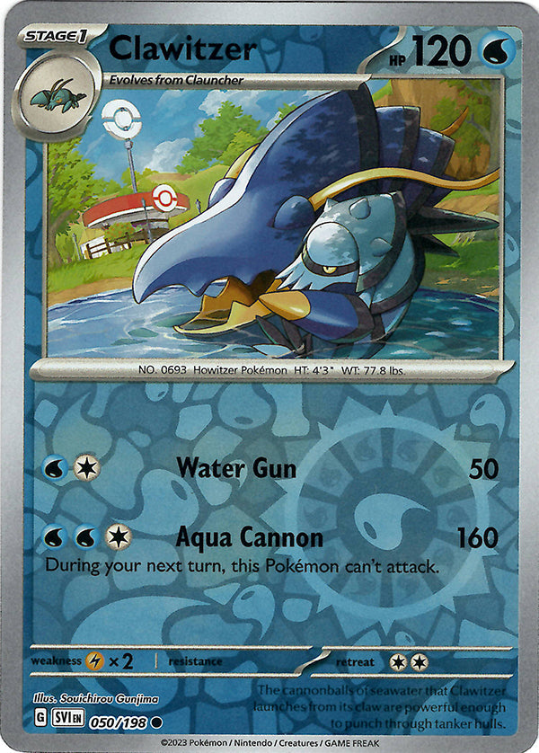 Clawitzer (Reverse Holo)