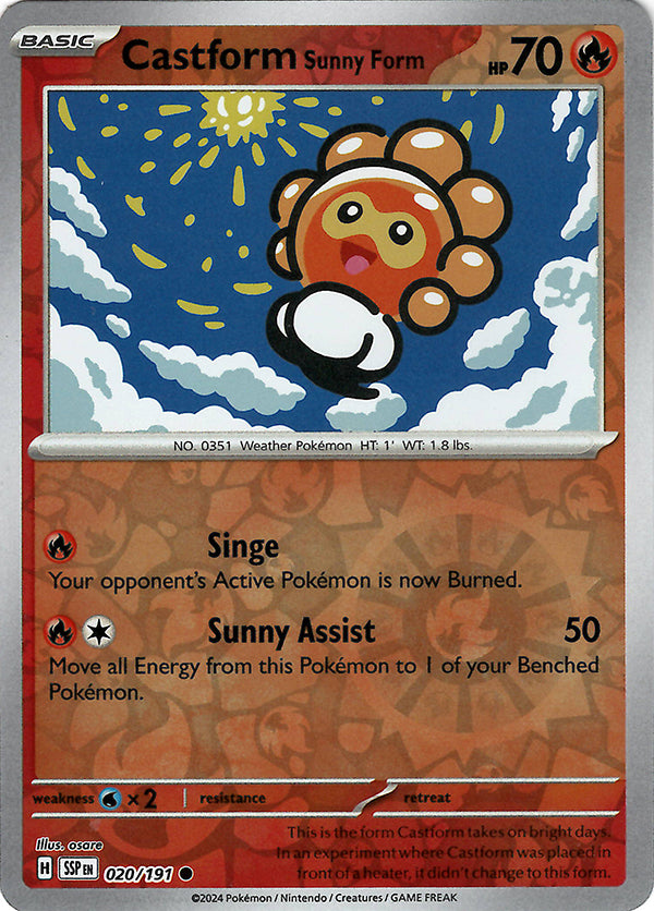 Castform Sunny Form (Reverse Holo)