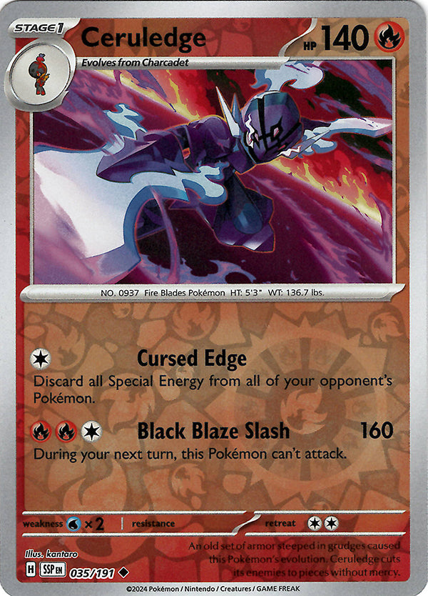 Ceruledge (Reverse Holo)