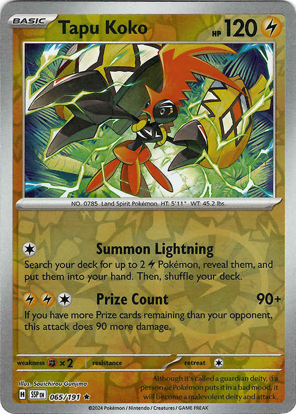 Tapu Koko (Reverse Holo)