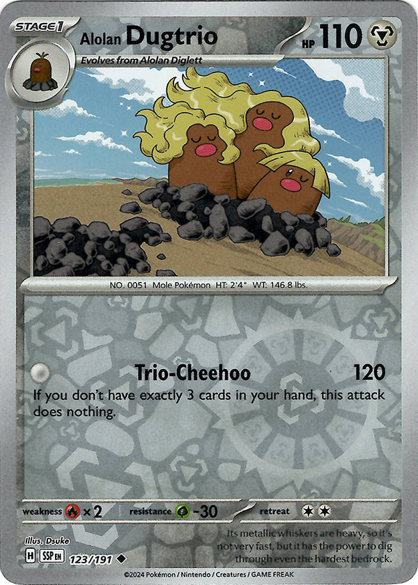 Alolan Dugtrio (Reverse Holo)