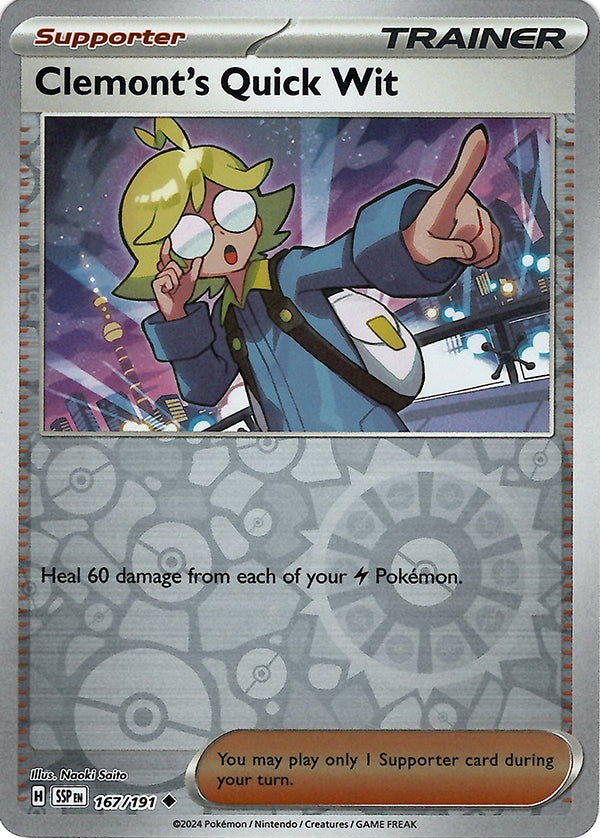 Clemont's Quick Wit (Reverse Holo)