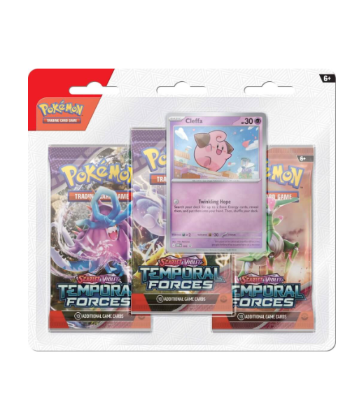 Pokémon TCG Temporal Forces Three Booster Blister
