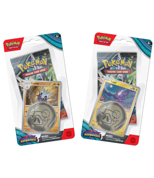 Pokémon TCG: Twilight Masquerade Checkline Blister (One Checkline Blister At Random)