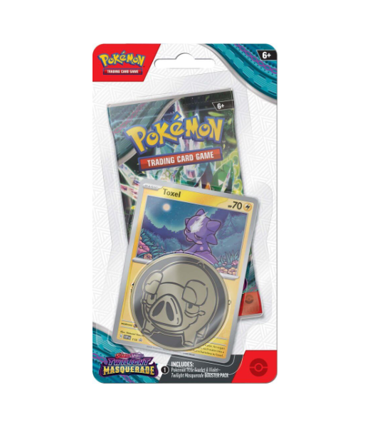 Pokémon TCG: Twilight Masquerade Checkline Blister (One Checkline Blister At Random)