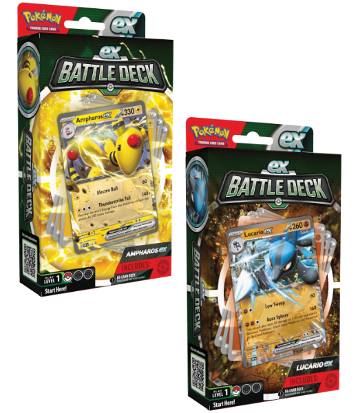 Pokémon TCG - V Battle Deck Ampharos & Lucario (Select a Deck)